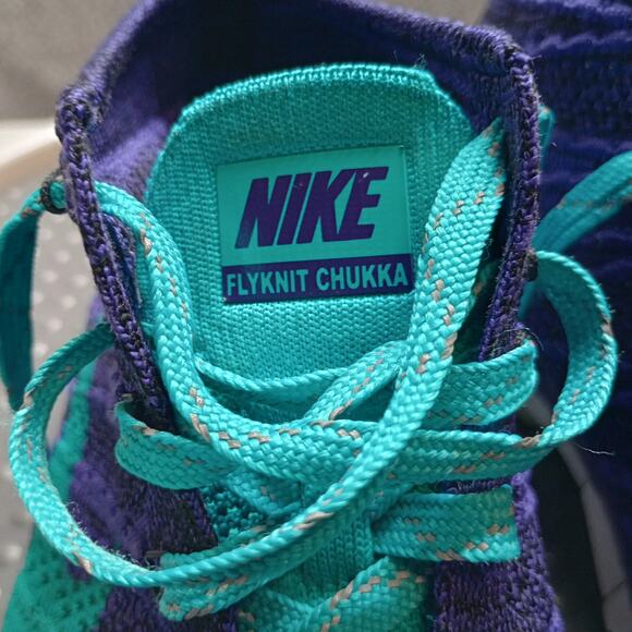 Nike Free Flyknit Chukka Women’s Athletic Purple Running Sneaker - Picture 4 of 6